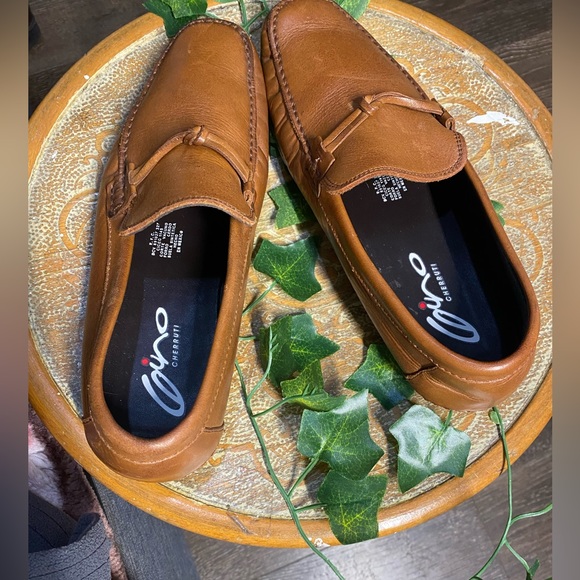 Shoes - Choes s Gino Cherruti Slide On Brown Loafers. Size 6  mocasín Shoes